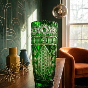 Bohemia glass vase - Etsy 日本