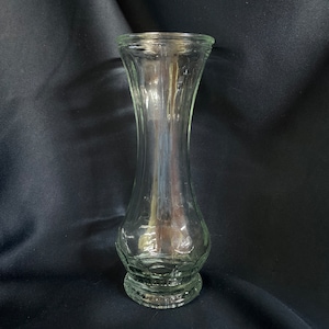 Midcentury Clear Glass Vase