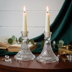 Reversible Crystal Candle Holders by Anna Hutte