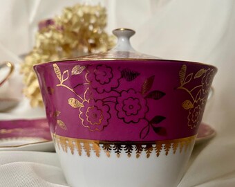 美品　両面時計 ARTS AND CRAFTS EMPORIUM Antique Moritz Zdekauer Porcelain Tea or Coffee Set