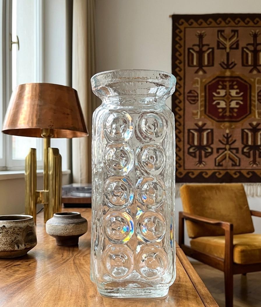 ビンテージ　チェコスロバキア製　Sklo Union フラワーベース Sklo Union Glass Vase - Etsy Finland