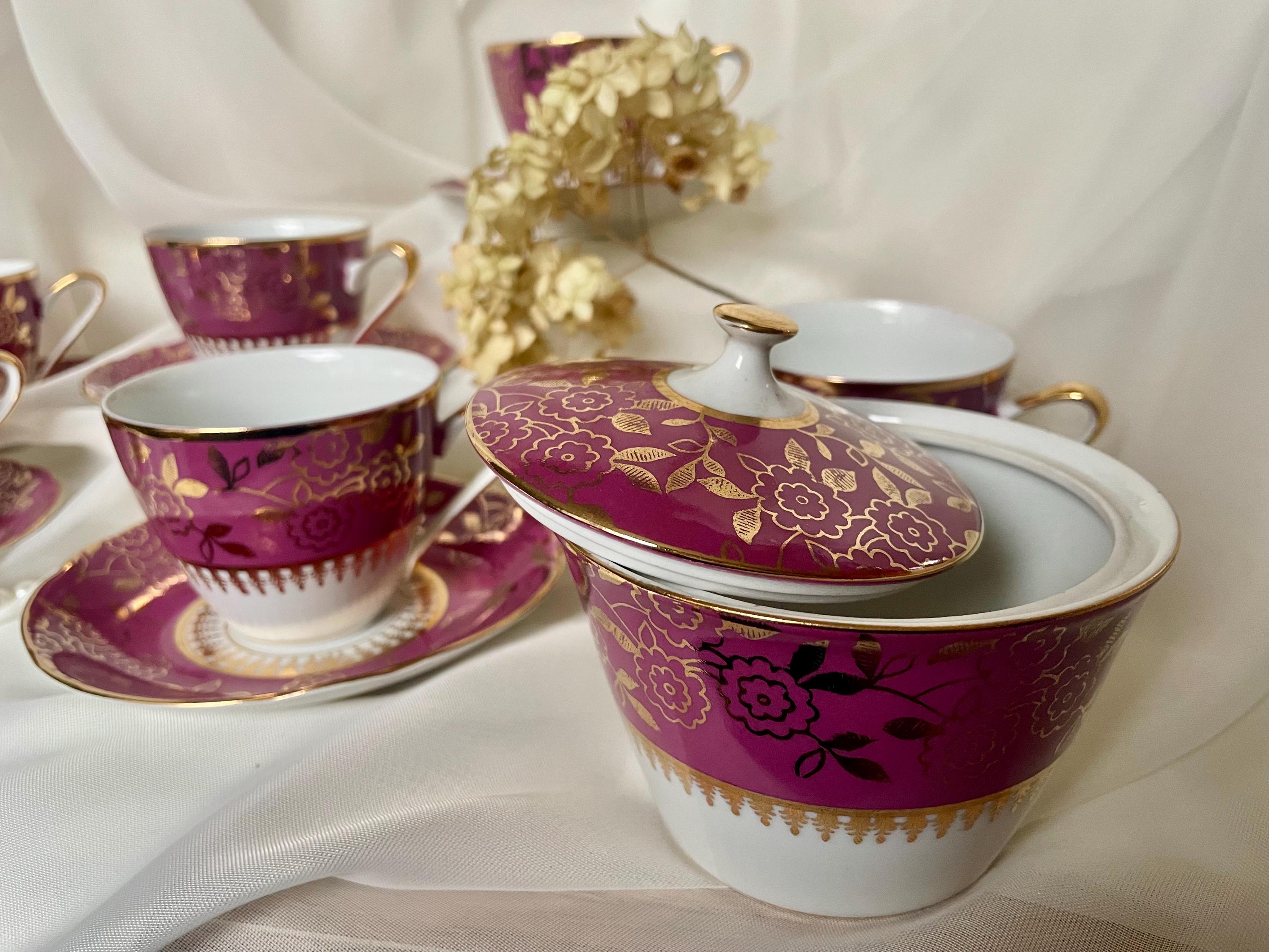 Antique Moritz Zdekauer Porcelain Tea or Coffee Set