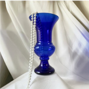 Cobalt Blue Vase Made in Czechoslovakia