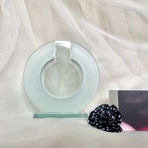 Modernist Round Glass Vase