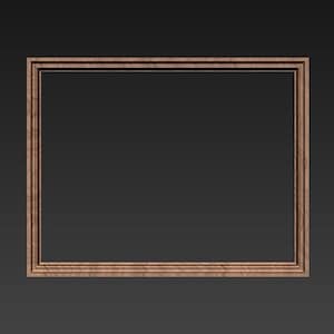 Frame File for CNC, 3D STL file, Engraver, Artcam, Wood, Wall Decor, Cut3d, Frame34
