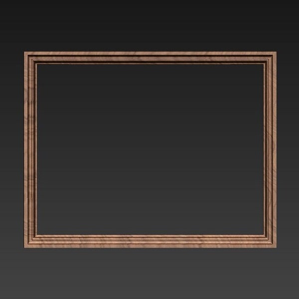 Frame File for CNC, 3D STL file, Engraver, Artcam, Wood, Wall Decor, Cut3d, Frame34