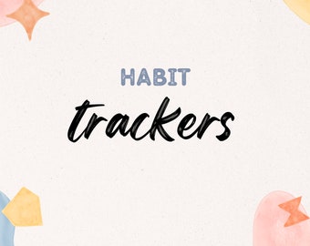 Habit Tracker 2024 Printable | Habit Tracker Digital | Yearly, Monthly, Weekly, Daily Habit Tracker | Habit Planner Pdf | Motivation Planner