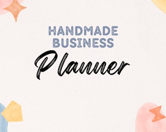 Handmade Business Planner Craft Planner for Handmade Craft Journal for Handmade Product Organiser Checklist for Handmade Business