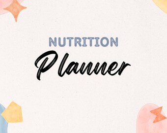 Nutrition Planner Health Medical Fitness Food Recipe, Meal Plan, Medication, Habit Planner