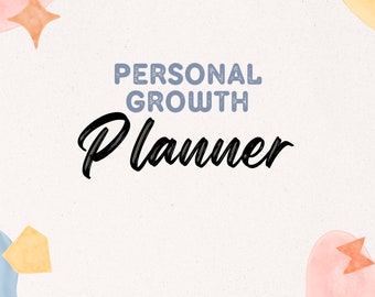 Personal Growth Planner Mindset Relaxation Tracker Done For You Planner Canva Templates
