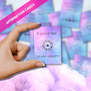 Taylor Swift Carte di affermazione positiva / Carte di consapevolezza / Carte Mantra di cura personale curativa / Regalo di compleanno per lei, Amicizia, Matrimonio