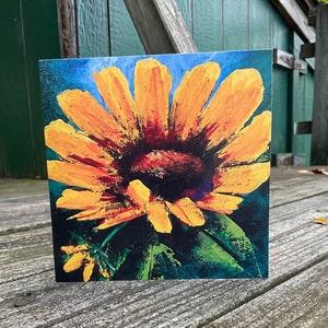 Sonnenblume Grußkarte