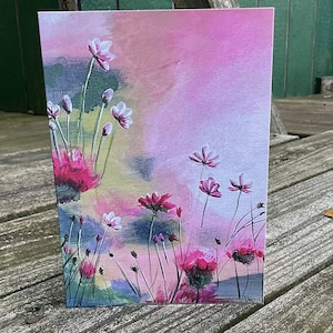 Floral Greeting Card: Morning Sun Acrylic Painting