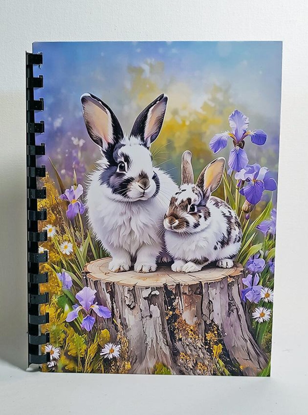 Notebooks Rabbits Bunny Rabbits Notebook Hand-crafted - Etsy