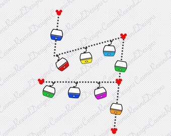 Skyliner Map PNG: Transparent Background (Digital Download)