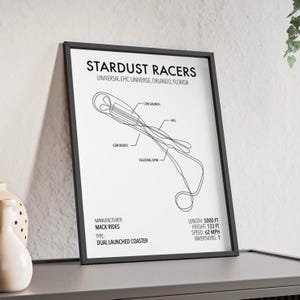 Stardust Racers Roller Coaster Blueprint: Epic Universe Print (Digital Download)