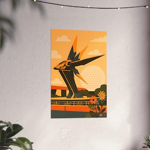 Guardians of the Galaxy Cosmic Rewind - Epcot Spaceship Earth Poster (Digital Download)