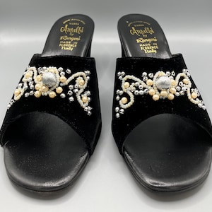 Amalfi italienska vintage sandaler, aldrig använda, storlek 8 1/2, i originalkartong