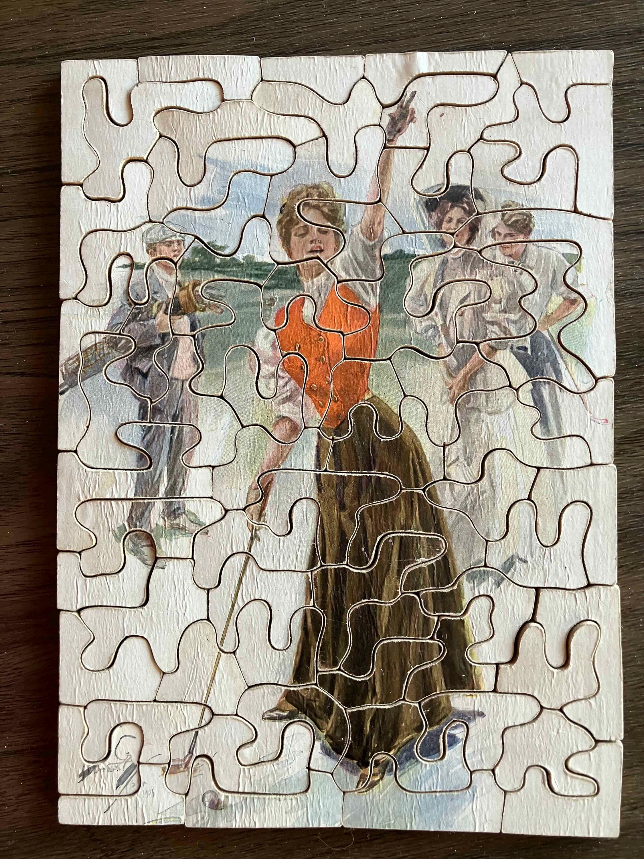 Antique vintage wooden jigsaw puzzles - Etsy 日本