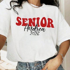 Custom Senior 2026 shirt, Senior Class of 2026, High School Graduation Shirt, Back to School Senior Gift, Senior Class of 2026 Group Tee