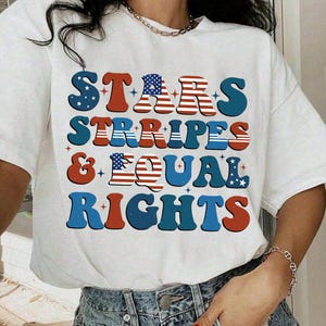 Comfort Colors Stars Stripes And Equal Rights Shirt, Equal Rights Shirt, Liberal Shirt,Feminism Shirt,Women Rights Shirt,Equal Rights Shirt.