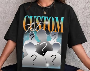 Custom Bootleg Rap Tee, Bootleg Tee Personalized, Change Your Design Here Shirt Image Bootleg Customized Shirt, Graphic 90s Tshirt.