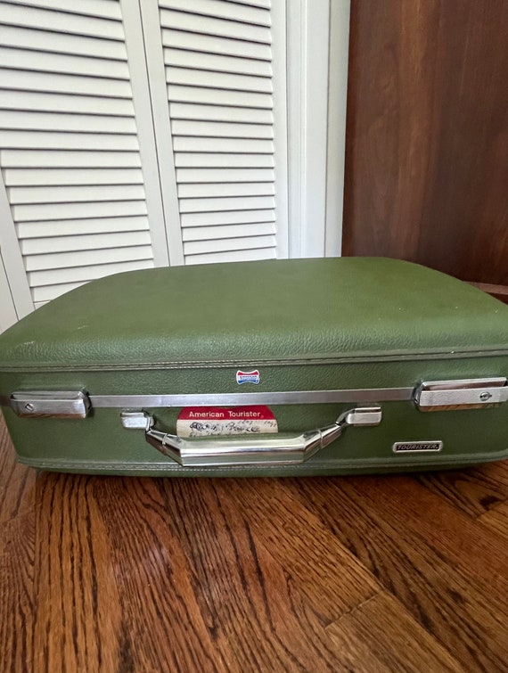 Vintage American Tourister Hardcase Luggage Brown - s… - Gem