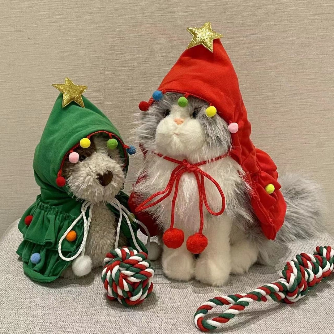 YAPKOLV Cappello Invernale Per Gatti – Set 2 Pezzi In Peluche Regolabile, Con Orecchie Da Orso, Marrone E Bianco, Accessorio Divertente E Caldo