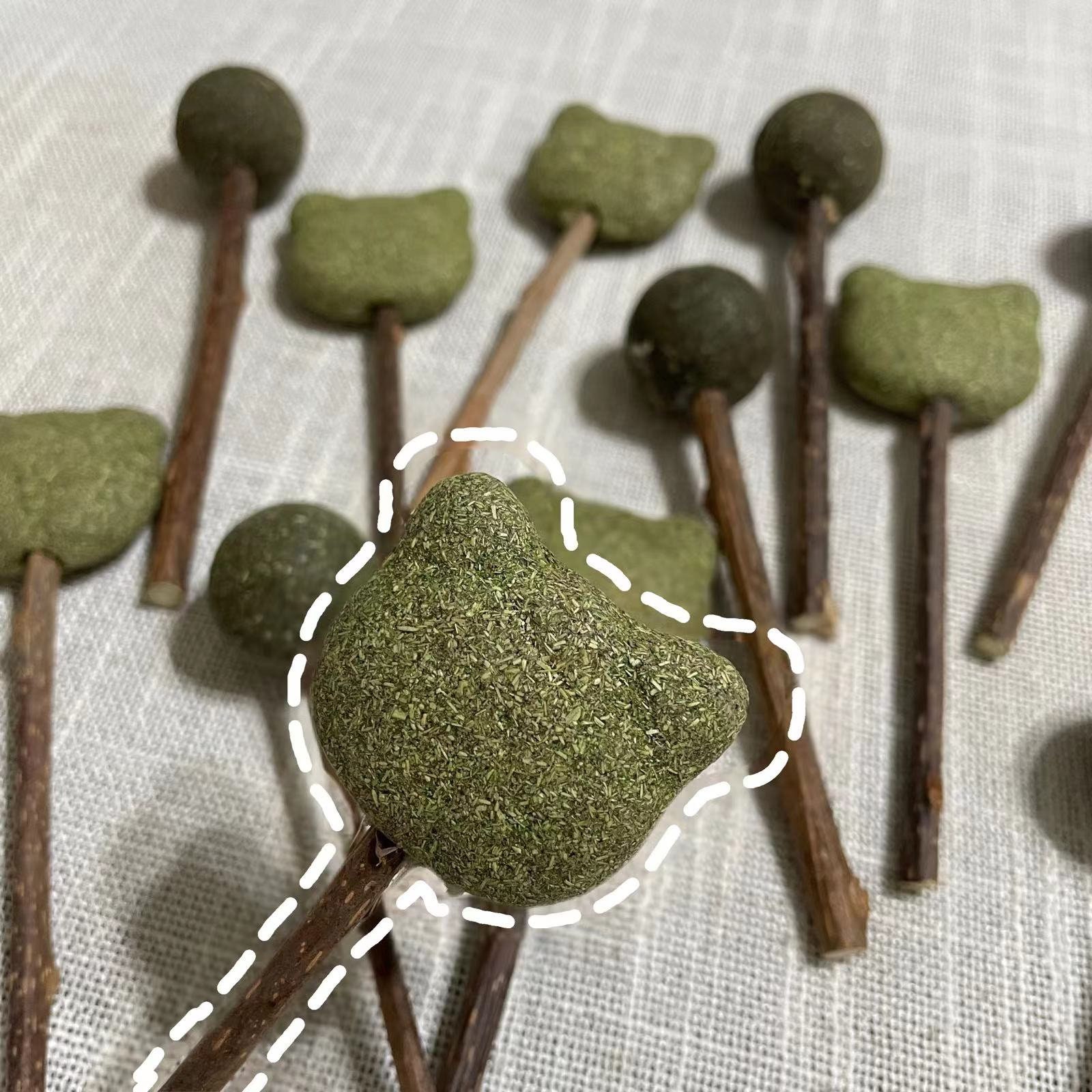 Catnip Lollipops Cat Treat Catnip Grass Lollipop Natural Catniptoy Cat