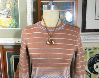 Jonathan Logan 1970’s Woman’s Striped Sweater