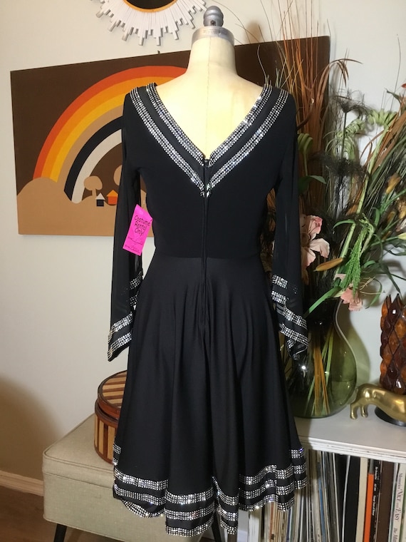 1970’s Black with Ball Room Dress - image 3