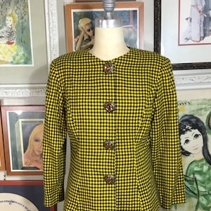 Vintage 1980s Womens 2 Piece Checked Suit image 1