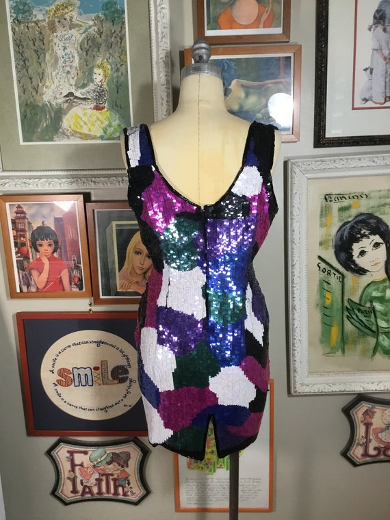 Rambob Fashion 1980’s Sequin Party Dress - new wi… - image 3