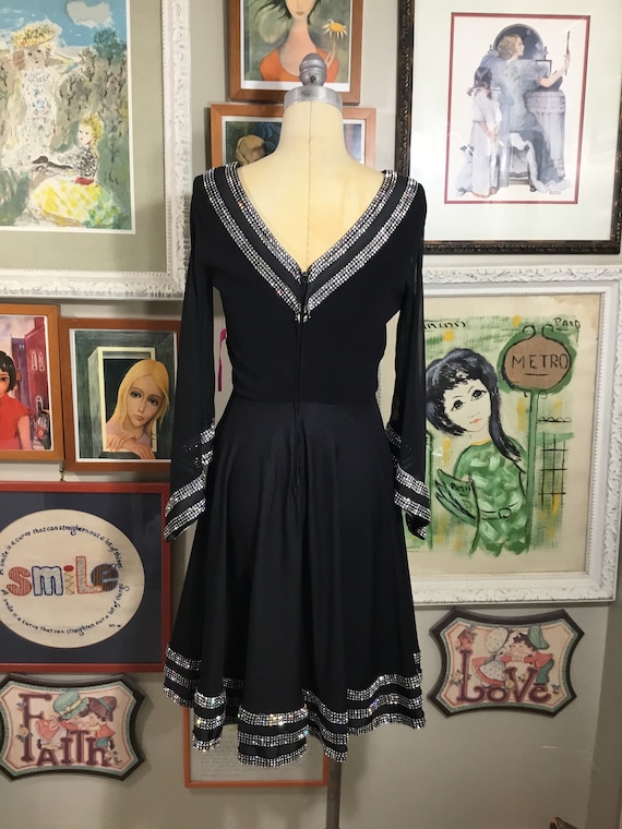 1970’s Black with Ball Room Dress - image 4