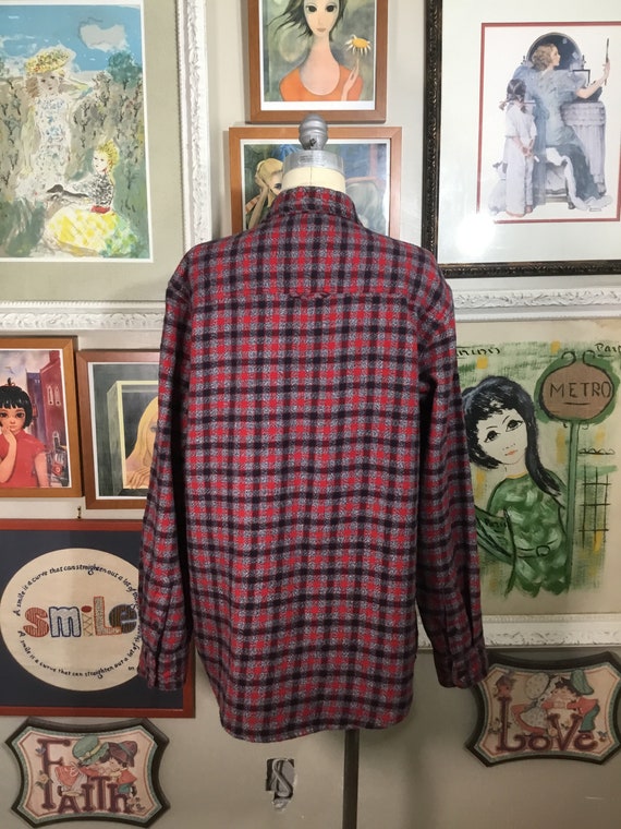 RuffHewn 1980’s Men’s Plaid Flannel Shirt - image 4