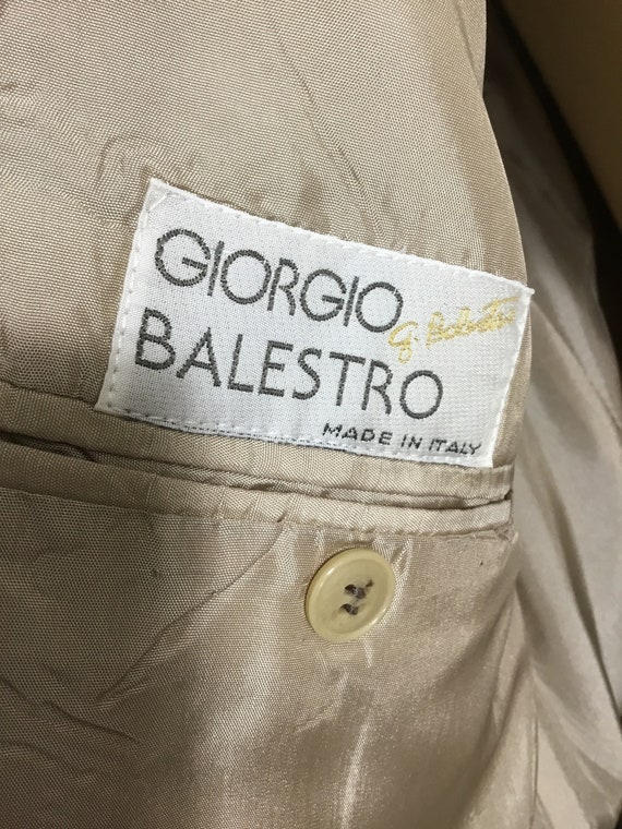 Giorgio Balestro Italy 1980’s Men’s Double Breast… - image 6