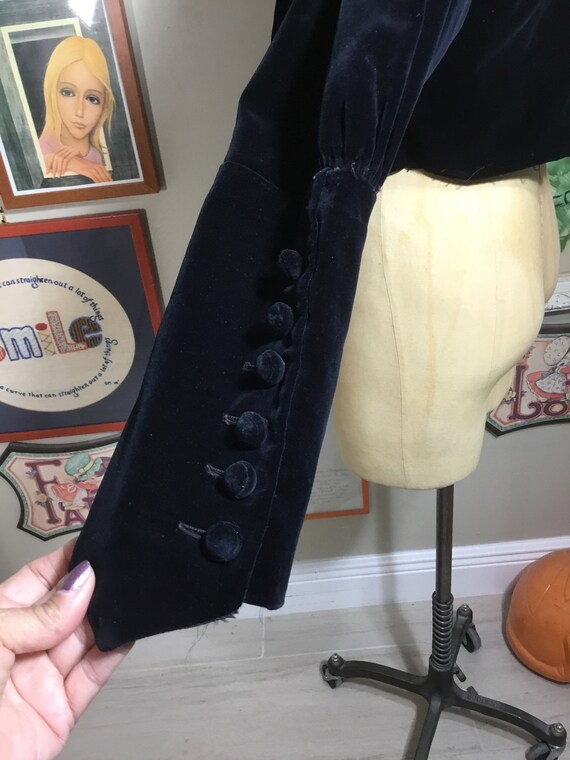 Victorian Black Velvet Jacket - image 6