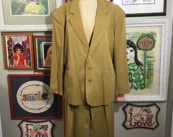 Vintage 60's Two Piece Suit Hickey Freeman Two Pocket Business