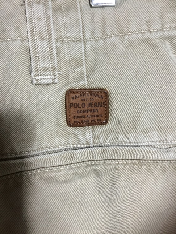 Ralph Lauren Polo Jeans 1980’s Men’s/Unisex Khaki… - image 5