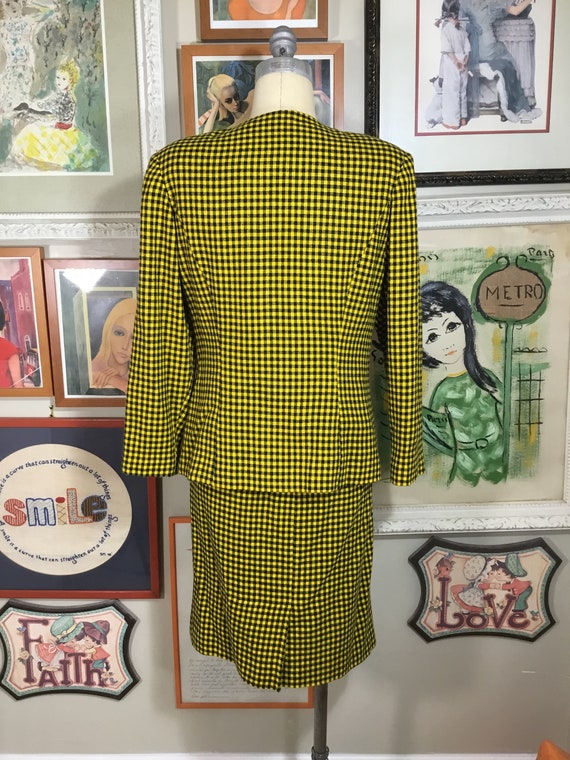 Vintage 1980’s Women’s 2 Piece Checked Suit - image 3