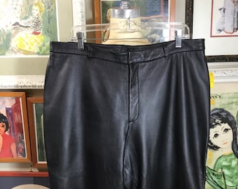 1980’s Black Leather Pants
