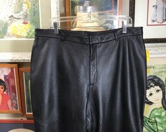 1980’s Black Leather Pants