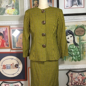 1980’s Women’s 2 Piece Checked Suit