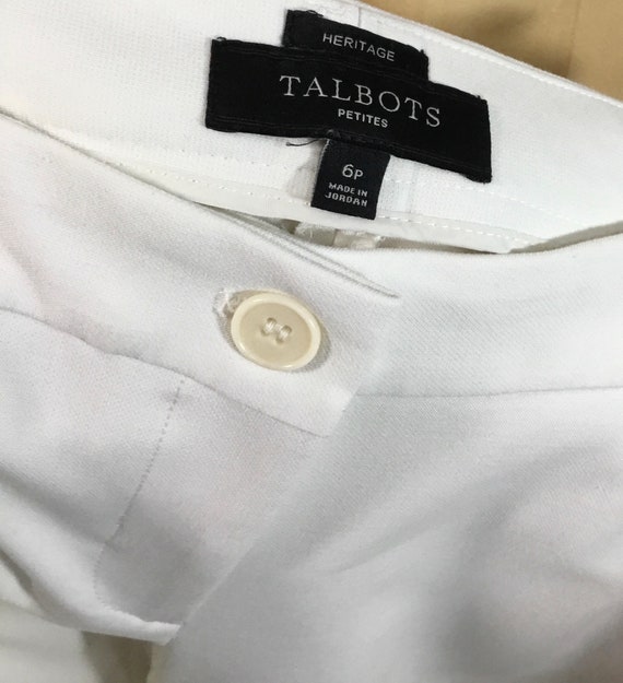 Talbots Petites 1990’s Women’s Ivory Pants - image 5