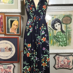 70s style homecoming dress Vintage 1970s Lilac Purple Prom Dress, Maxi Dress, Sheer Fully Lined Floral Pink and Purple Dress