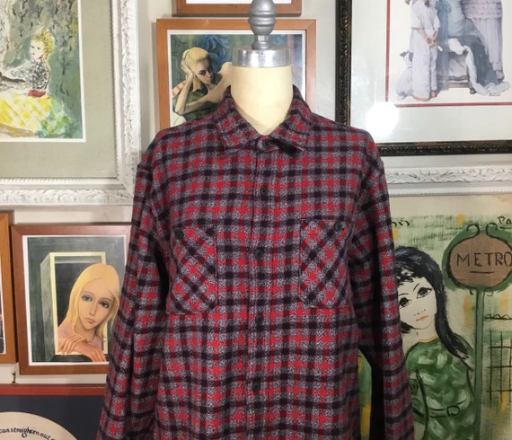 RuffHewn 1980’s Men’s Plaid Flannel Shirt - image 1
