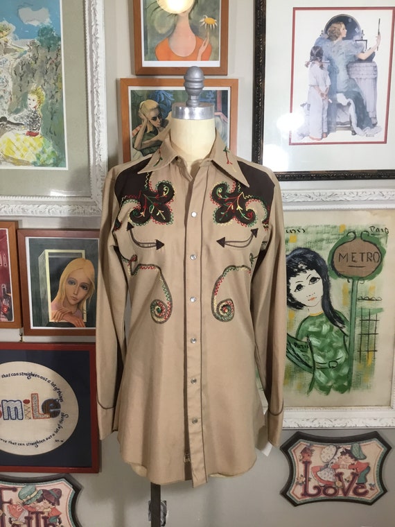 H Bar C California Ranchwear 1960’s Western Shirt