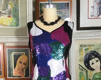 Rambob Fashion 1980’s Sequin Party Dress - new with tags