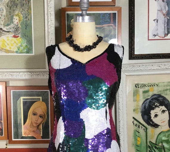 Rambob Fashion 1980’s Sequin Party Dress - new wi… - image 1