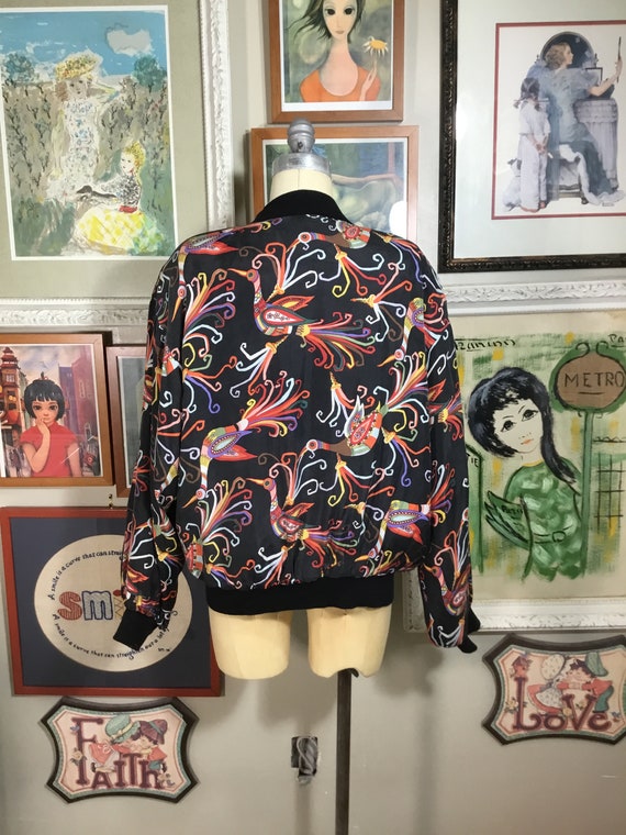 Carol Horn 1980’s Ladies Silk Jacket - image 3